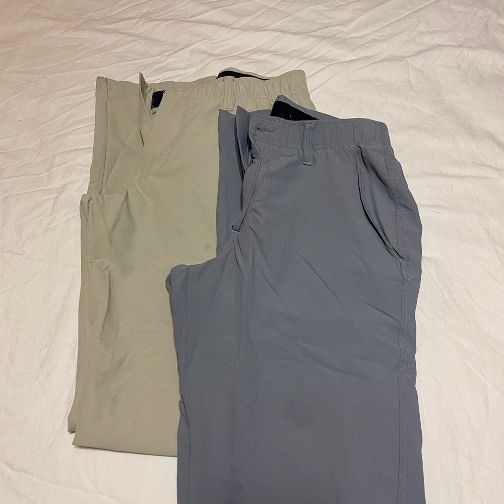 Under Armour Men's Gray and Tan Golf Pants